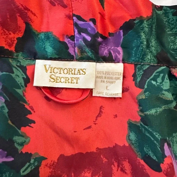 3 sets Victoria’s Secret Vintage Gold Label Robe & Slip Dress Set Sz L (6pc) - Picture 6 of 7